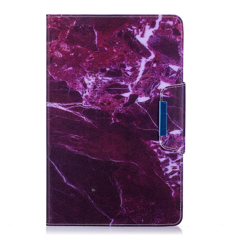 Modèle Impression Couverture En Cuir Intelligente Avec Support Pour Samsung Galaxy Onglet E 9.6 T560 - Grain De Marbre-1