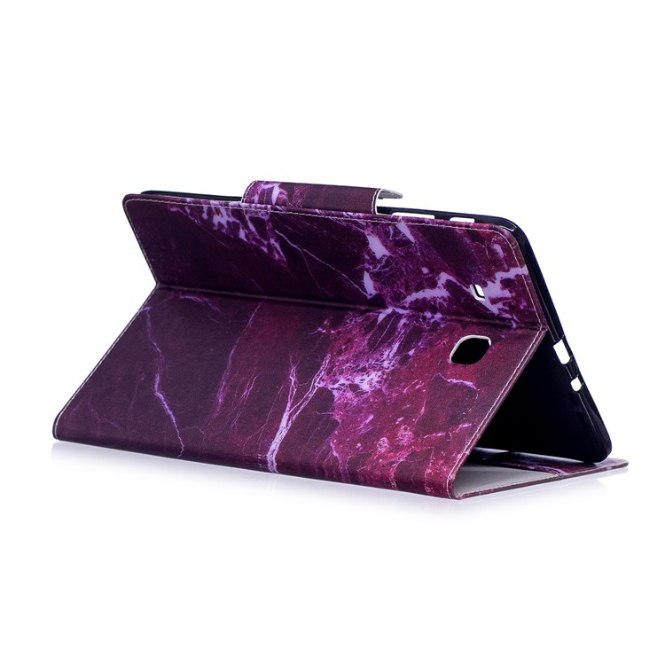 Modèle Impression Couverture En Cuir Intelligente Avec Support Pour Samsung Galaxy Onglet E 9.6 T560 - Grain De Marbre-4