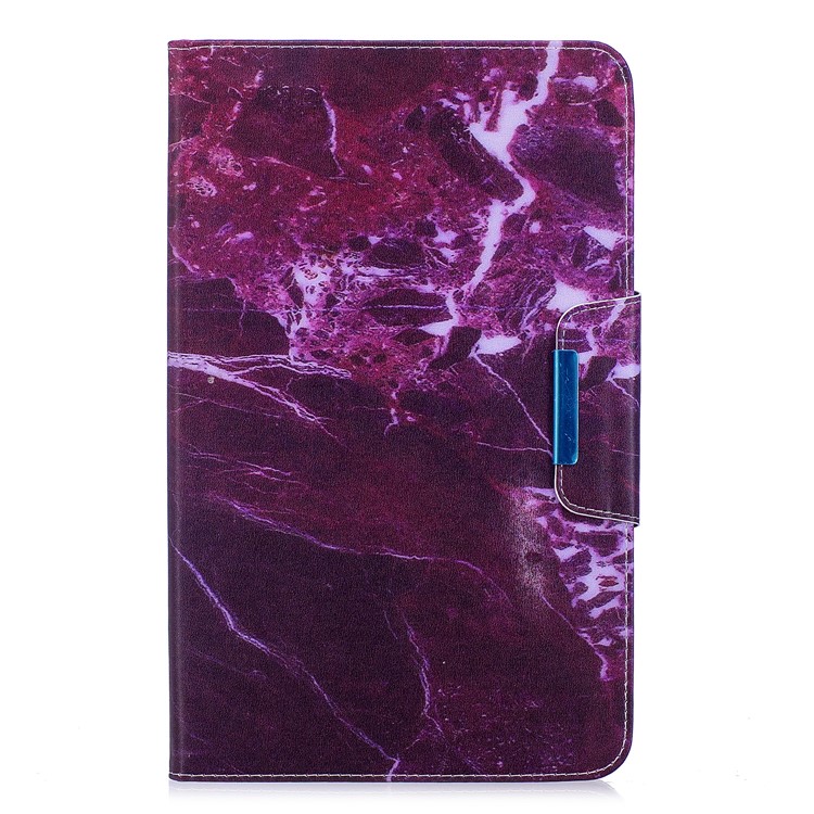 Patterned PU Leather Stand Wallet Smart Tablet Cover for Samsung Galaxy Tab A 10.1 (2016) - Marble Grain-1