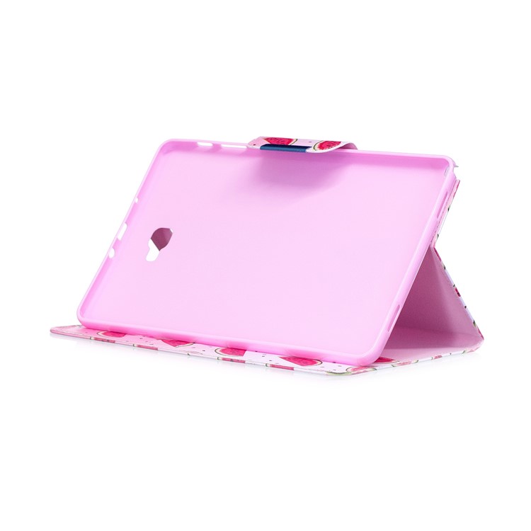 Patterned Leather Wallet Smart Shell for Samsung Galaxy Tab A 10.1 (2016) with S Pen P580 P585 - Watermelon Slices-5