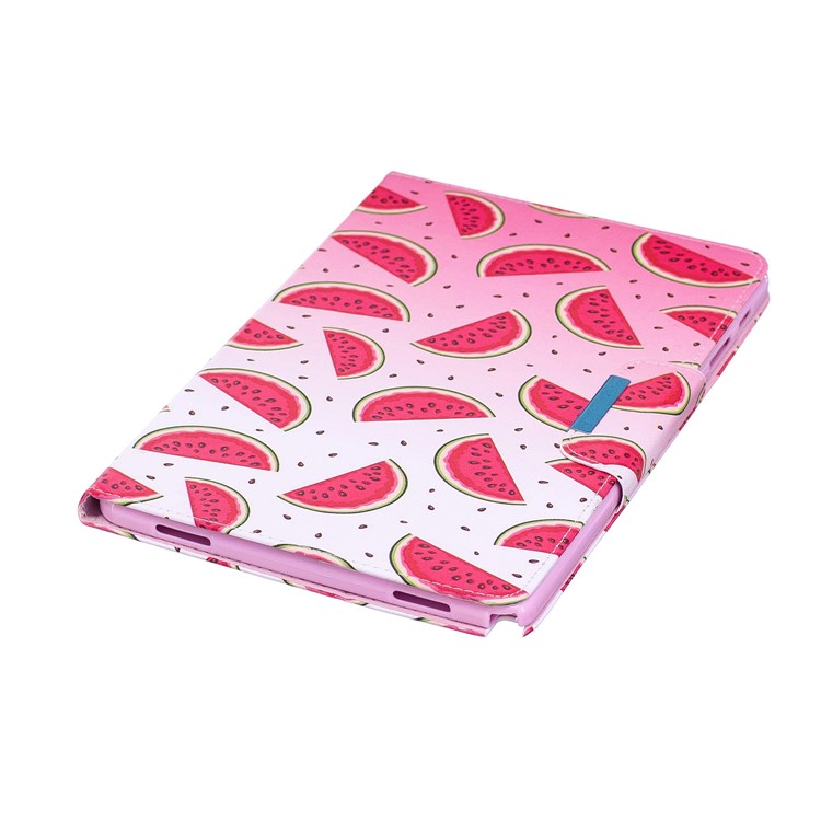 Patterned Leather Wallet Smart Shell for Samsung Galaxy Tab A 10.1 (2016) with S Pen P580 P585 - Watermelon Slices-6