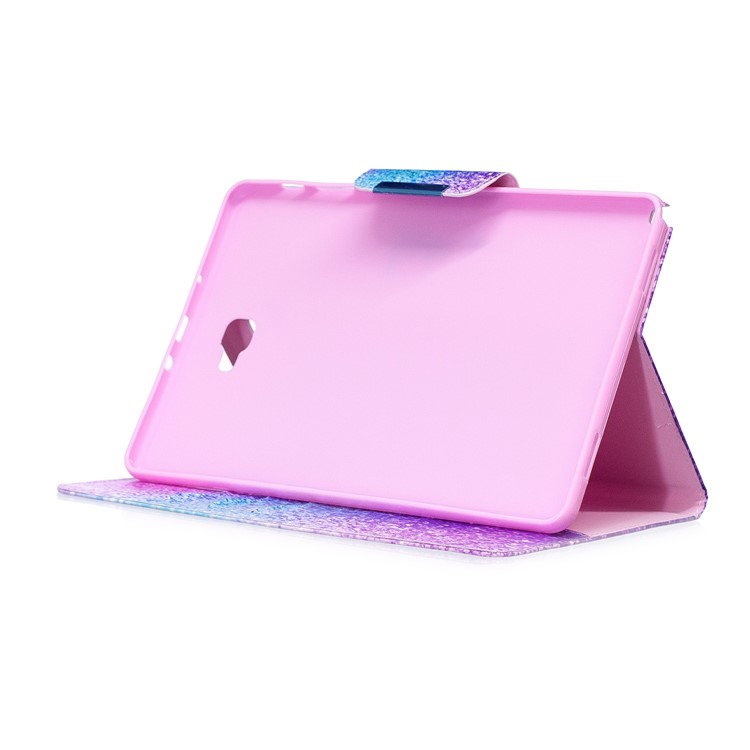 Patterned Leather Wallet Smart Protective Case for Samsung Galaxy Tab A 10.1 (2016) with S Pen P580 P585 - Colorful Glitter Pattern-6