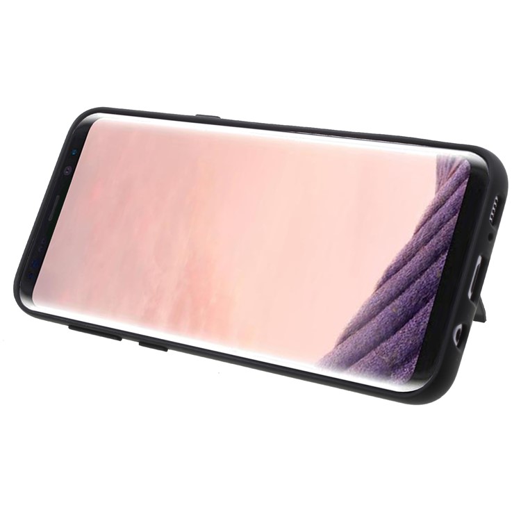 Cool Armor PC + TPU Hybrid Cover with Invisible Kickstand for Samsung Galaxy S8 SM-G950 - Black-4