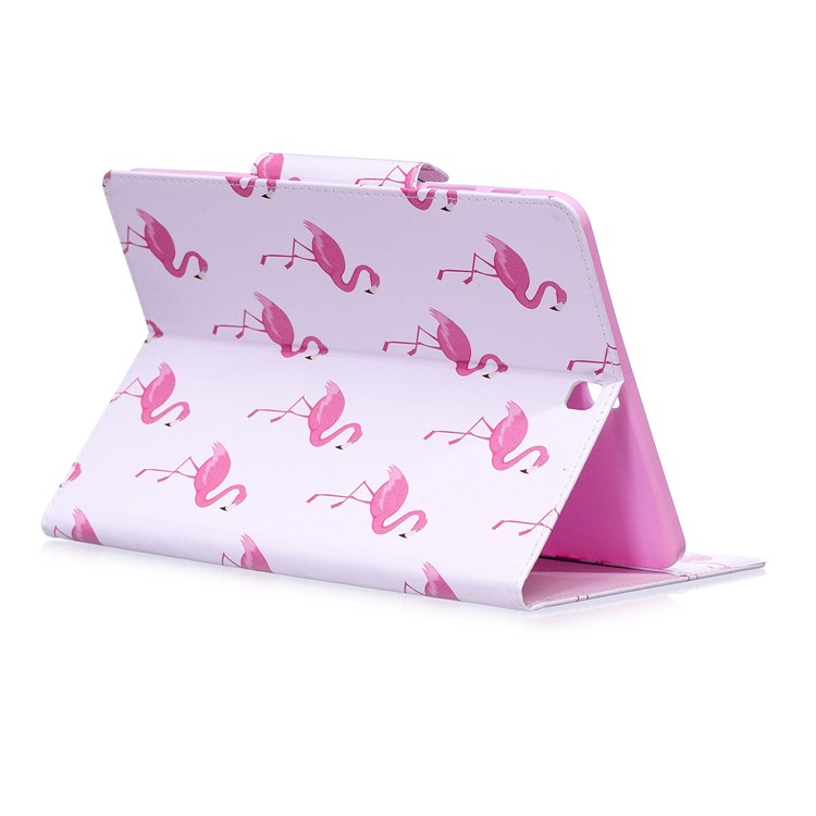Patterned Leather Stand Smart Tablet Cover for Samsung Galaxy Tab S2 9.7 T810 T815 - Flamingos-5