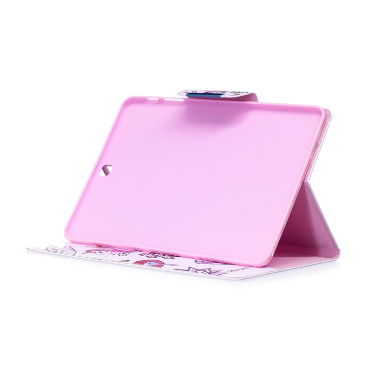Patterned Leather Stand Smart Tablet Casing for Samsung Galaxy Tab S2 9.7 T810 T815 - Girl Gang Elements-5