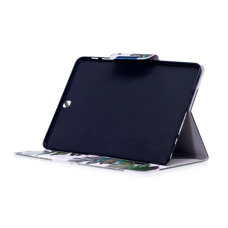 Patterned Leather Stand Smart Tablet Shell for Samsung Galaxy Tab S2 9.7 T810 T815 - Banana Leaves-5