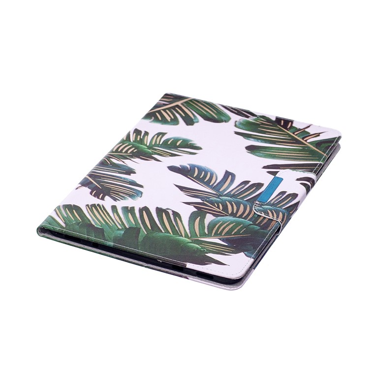Patterned Leather Stand Smart Tablet Shell for Samsung Galaxy Tab S2 9.7 T810 T815 - Banana Leaves-6