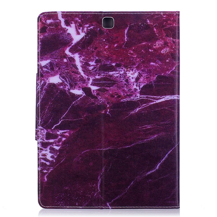 Patterned Leather Stand Smart Casing Cover for Samsung Galaxy Tab S2 9.7 T810 T815 - Marble Grain-2