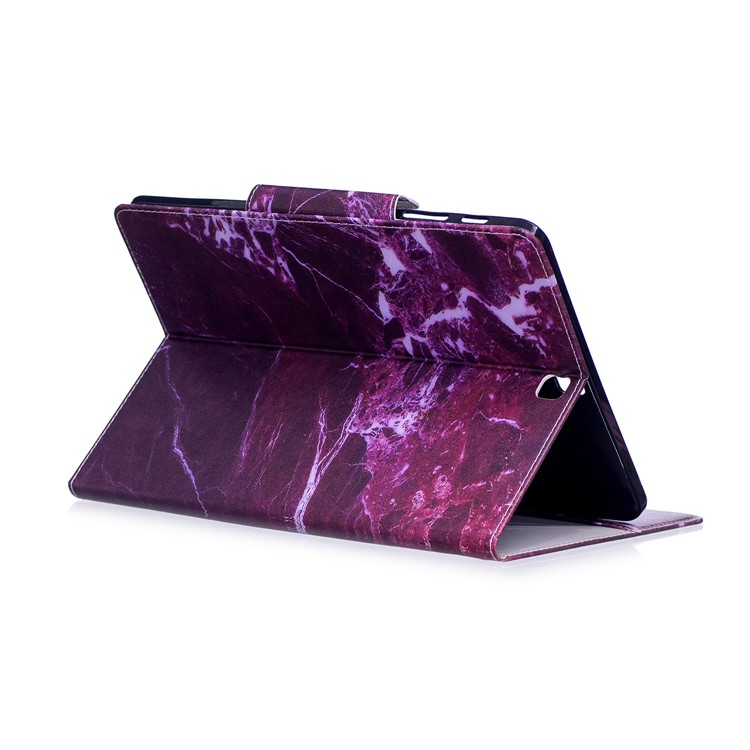 Patterned Leather Stand Smart Casing Cover for Samsung Galaxy Tab S2 9.7 T810 T815 - Marble Grain-4