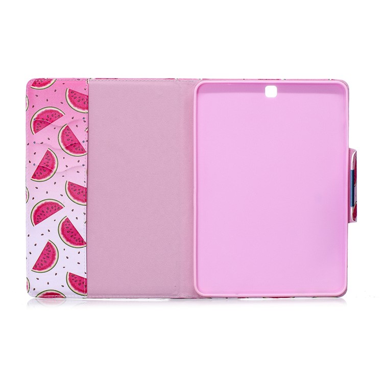 Patterned Leather Stand Wallet Smart Shell for Samsung Galaxy Tab S2 9.7 T810 T815 - Watermelon Slices-3