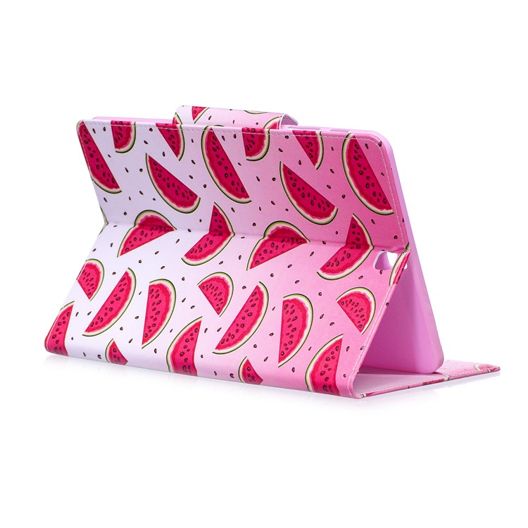 Patterned Leather Stand Wallet Smart Shell for Samsung Galaxy Tab S2 9.7 T810 T815 - Watermelon Slices-4
