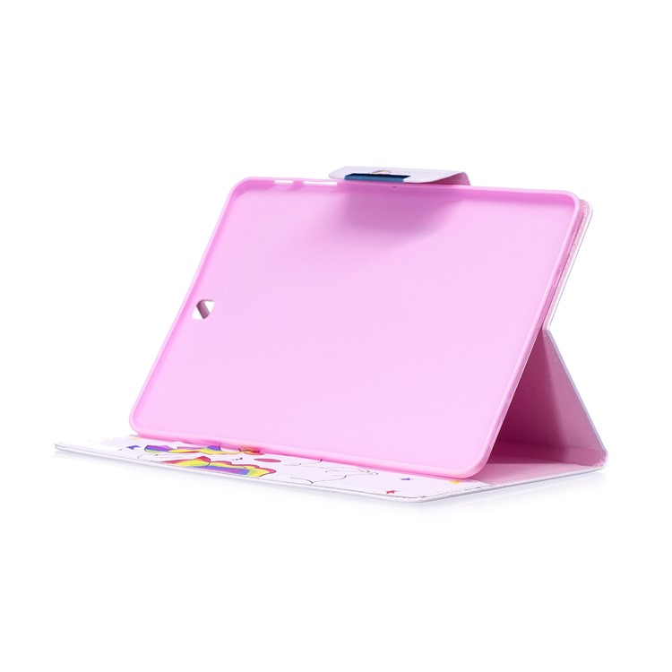 Patterned Leather Stand Smart Case Wallet for Samsung Galaxy Tab S2 9.7 T810 T815 - Shy Unicorn-5