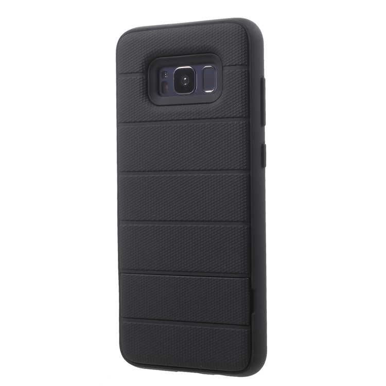 Cool Armor PC + TPU Hybrid Cover with Invisible Kickstand for Samsung Galaxy S8 Plus SM-G955 - Black-3