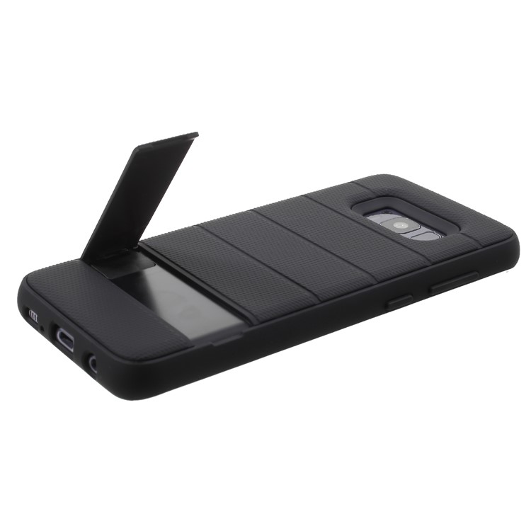 Cool Armor PC + TPU Hybrid Cover with Invisible Kickstand for Samsung Galaxy S8 Plus SM-G955 - Black-6