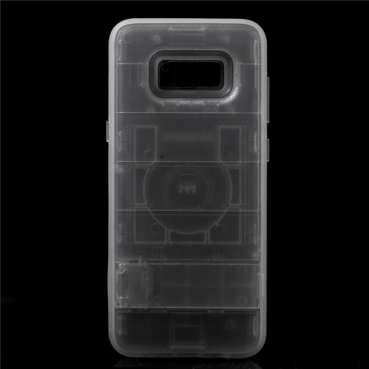 Cool Armor PC + TPU Hybrid Shell with Invisible Kickstand for Samsung Galaxy S8+ SM-G955 - Transparent-3