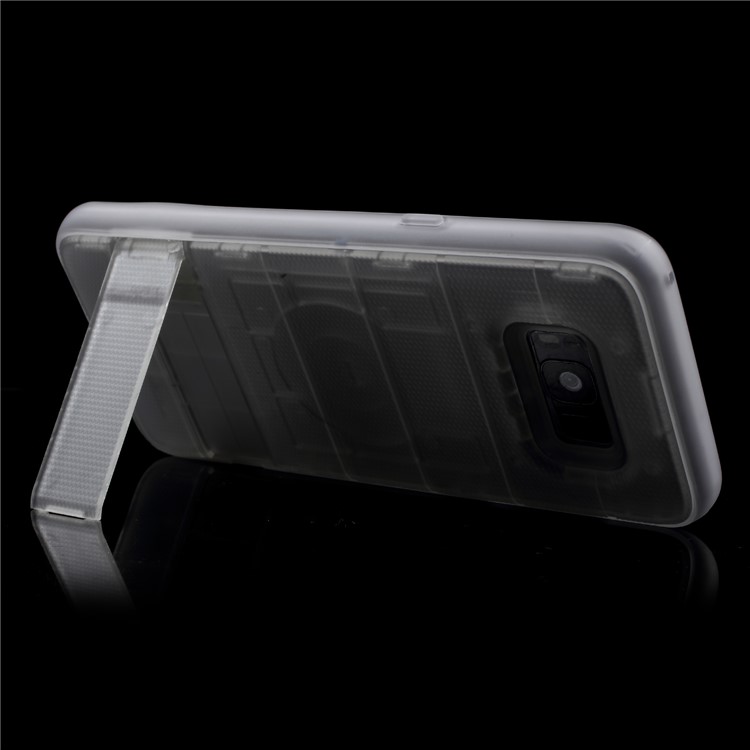 Cool Armor PC + TPU Hybrid Shell with Invisible Kickstand for Samsung Galaxy S8+ SM-G955 - Transparent-5