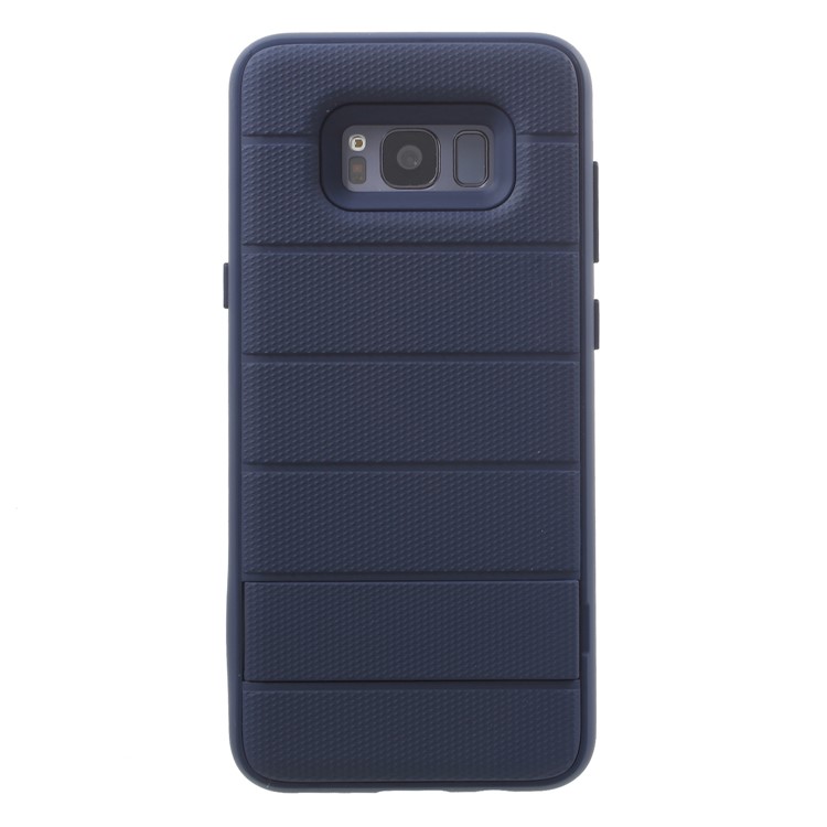 Cool Armor PC + TPU Combo Casing with Invisible Kickstand for Samsung Galaxy S8+ SM-G955 - Blue-1