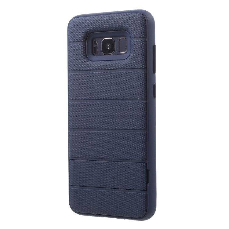 Cool Armor PC + TPU Combo Casing with Invisible Kickstand for Samsung Galaxy S8+ SM-G955 - Blue-3