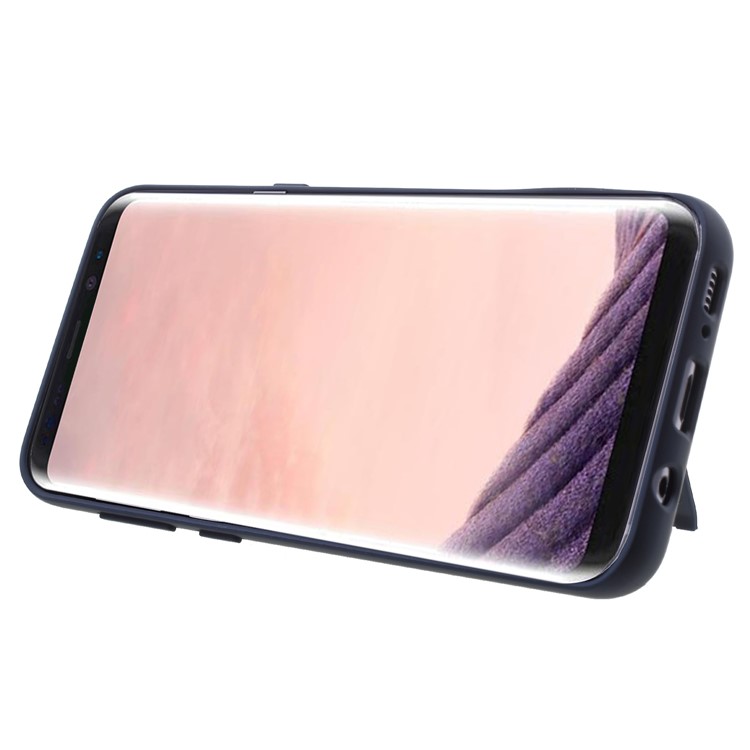 Cool Armor PC + TPU Combo Casing with Invisible Kickstand for Samsung Galaxy S8+ SM-G955 - Blue-4