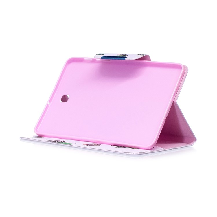Patterned Leather Wallet Stand Smart Tablet Case for Samsung Galaxy Tab S2 8.0 T710 T715 - Cartoon Cactus-6
