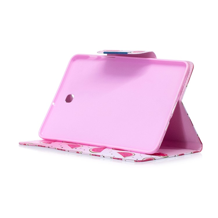 Patterned Leather Wallet Stand Smart Tablet Shell for Samsung Galaxy Tab S2 8.0 T710 T715 - Watermelon Slices-5