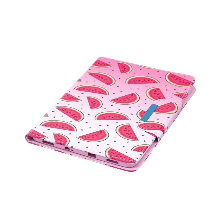 Patterned Leather Wallet Stand Smart Tablet Shell for Samsung Galaxy Tab S2 8.0 T710 T715 - Watermelon Slices-6