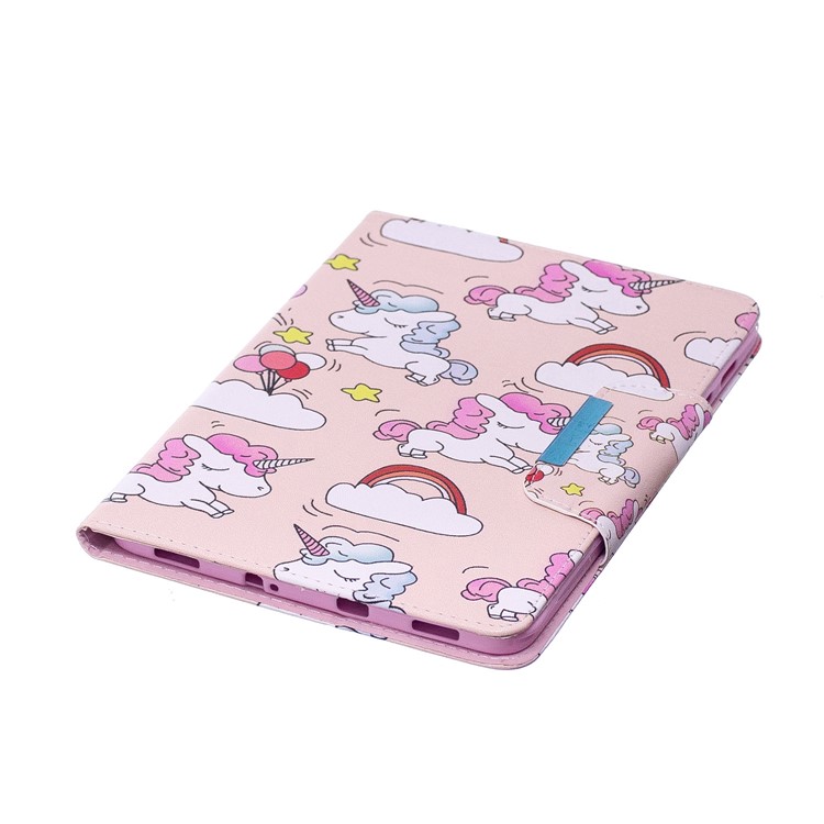 Pattern Printing Leather Protection Smart Case for Samsung Galaxy Tab S2 8.0 T710 T715 - Unicorns and Cloud-6
