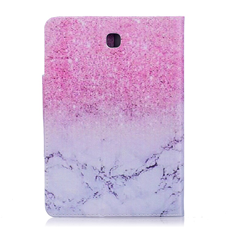 Pattern Printing Leather Protection Smart Shell for Samsung Galaxy Tab S2 8.0 T710 T715 - Marble Grain and Glitter Pattern-2