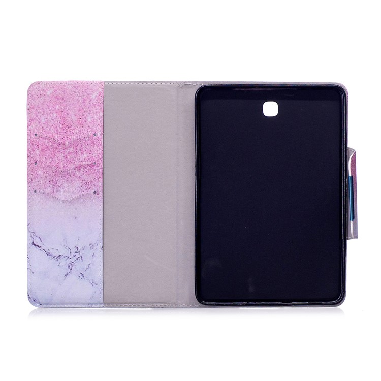 Pattern Printing Leather Protection Smart Shell for Samsung Galaxy Tab S2 8.0 T710 T715 - Marble Grain and Glitter Pattern-3
