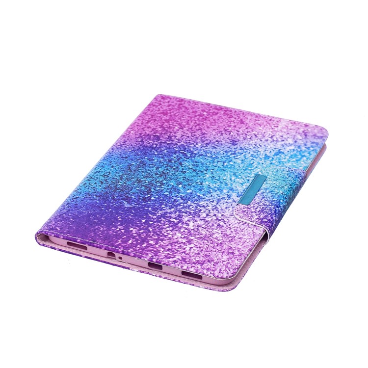 Pattern Printing PU Leather Protection Smart Case Accessory for Samsung Galaxy Tab S2 8.0 T710 T715 - Colorful Glitter Pattern-6
