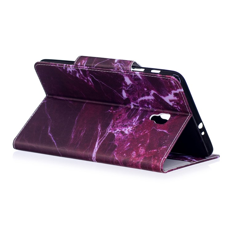 Pattern Printing PU Leather Wallet Stand Smart Shell for Samsung Galaxy Tab A 8.0 (2017) - Marble Grain-4