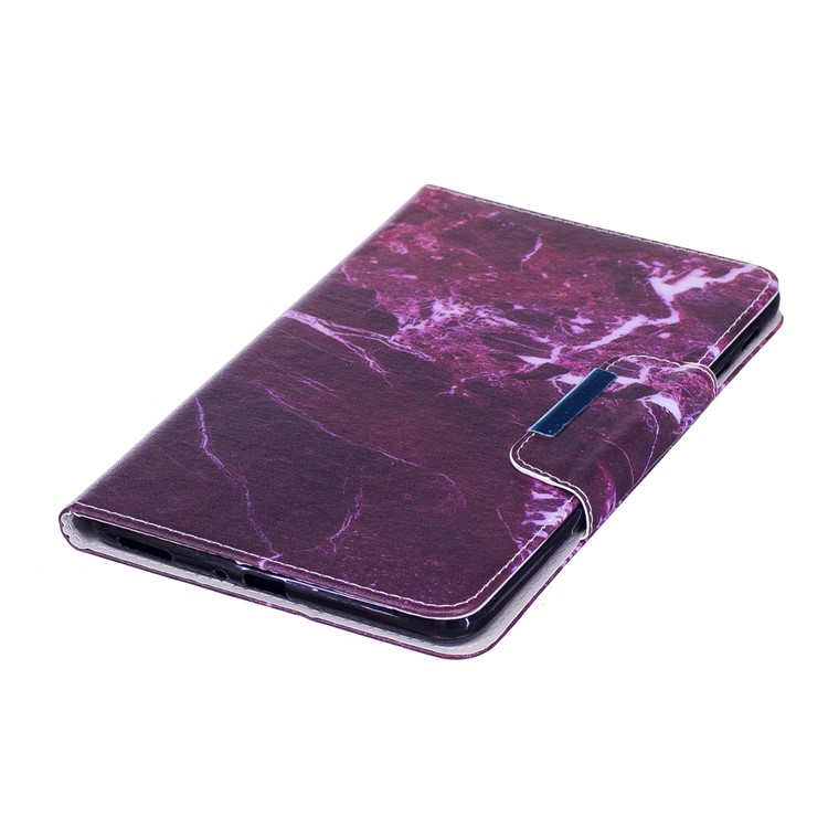 Pattern Printing PU Leather Wallet Stand Smart Shell for Samsung Galaxy Tab A 8.0 (2017) - Marble Grain-5