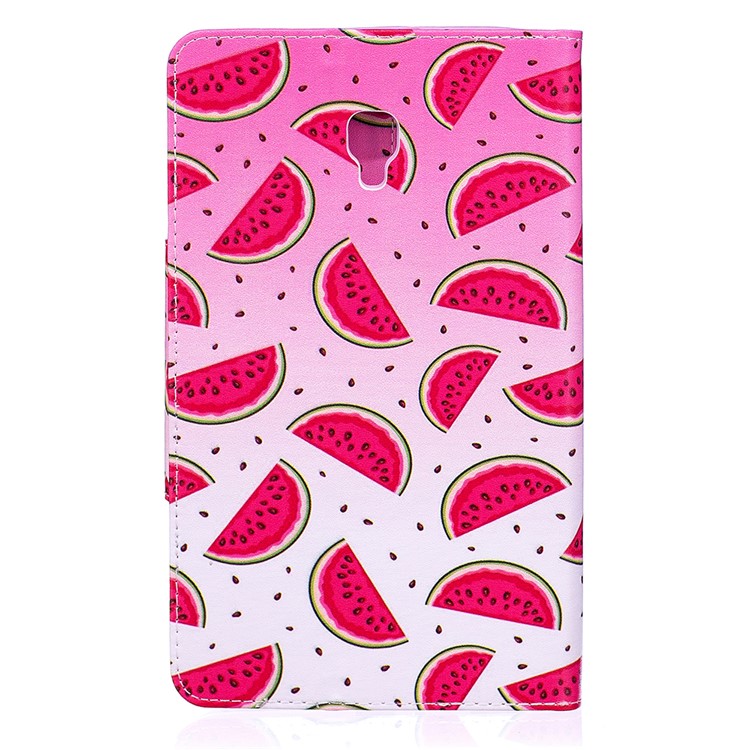 Patterned Leather Card Holder Smart Shell Case for Samsung Galaxy Tab A 8.0 (2017) - Watermelon Slices-2