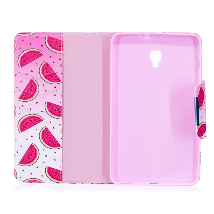 Patterned Leather Card Holder Smart Shell Case for Samsung Galaxy Tab A 8.0 (2017) - Watermelon Slices-3