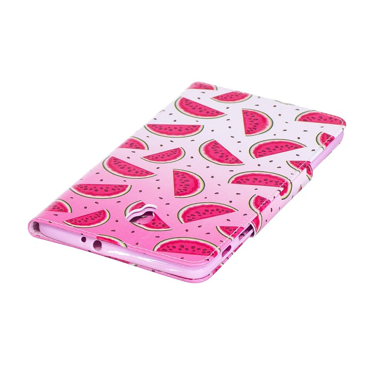Patterned Leather Card Holder Smart Shell Case for Samsung Galaxy Tab A 8.0 (2017) - Watermelon Slices-6