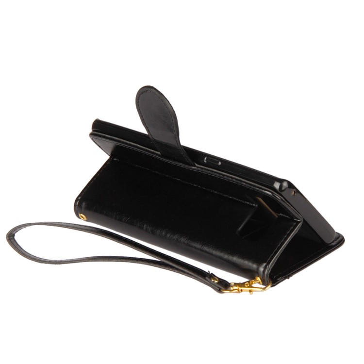 Laser Carving Retro PU Leather Wallet Stand Case for Samsung Galaxy Note 8 SM-N950 - Black-9