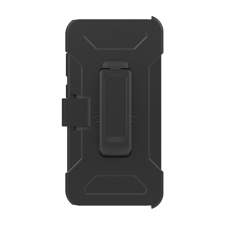 Revolving Kickstand Belt Clip Heavy Duty PC + Silicone Hybrid Case for Samsung Galaxy S9 Plus G965 - Black-4