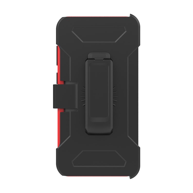 Revolving Kickstand Belt Clip Heavy Duty PC + Silicone Hybrid Cover for Samsung Galaxy S9 Plus G965 - Red-4