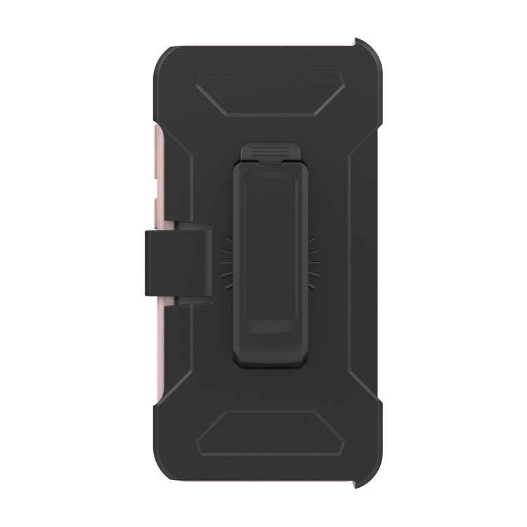 Revolving Kickstand Belt Clip Heavy Duty PC + Silicone Combo Case for Samsung Galaxy S9+ G965 - Rose Gold-4