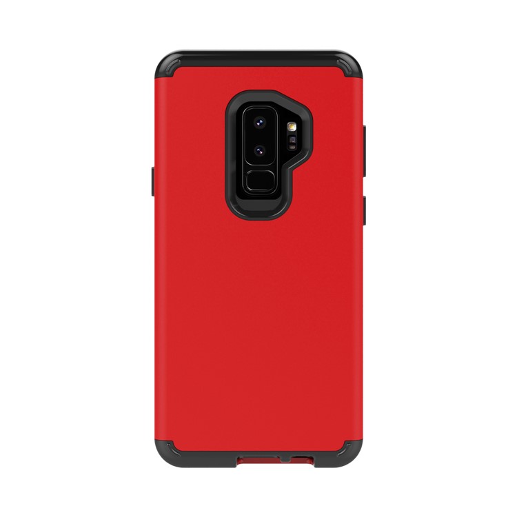 for Samsung Galaxy S9 Plus SM-G965 2-in-1 Heavy Duty PC + Silicone Drop-proof Mobile Case - Red-3
