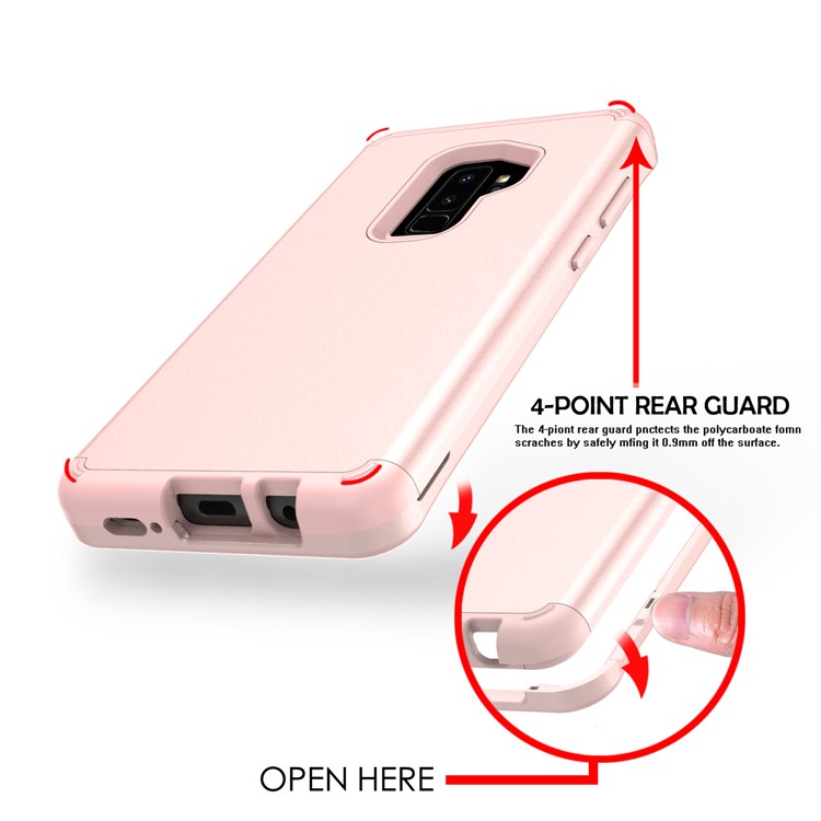 2-in-1 Heavy Duty PC + Silicone Drop-proof Mobile Cover for Samsung Galaxy S9+ SM-G965 - Rose Gold-5
