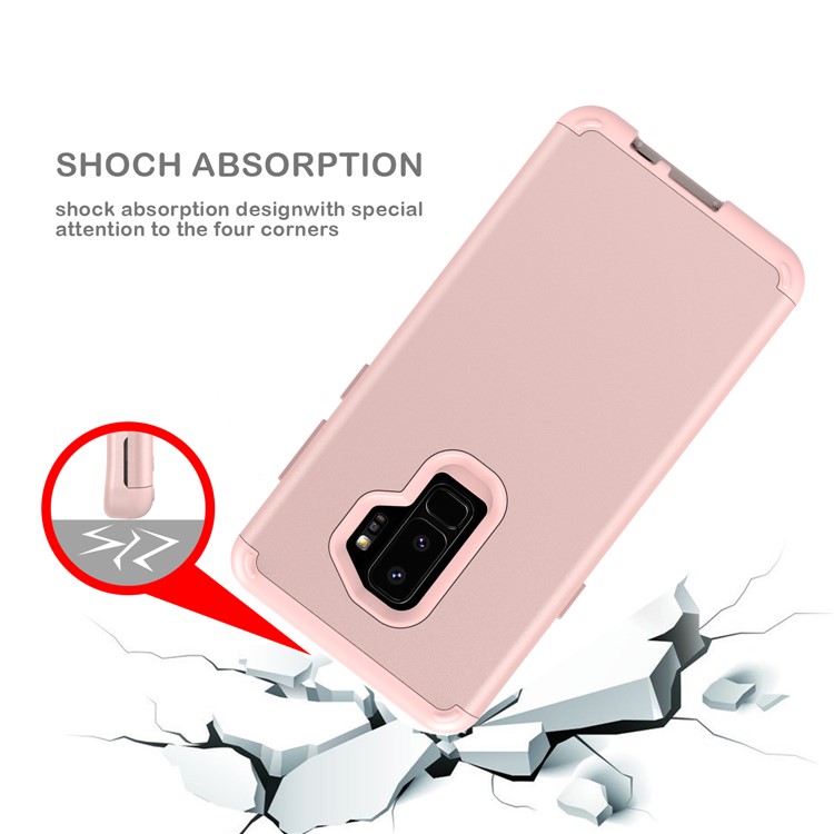 2-in-1 Heavy Duty PC + Silicone Drop-proof Mobile Cover for Samsung Galaxy S9+ SM-G965 - Rose Gold-6
