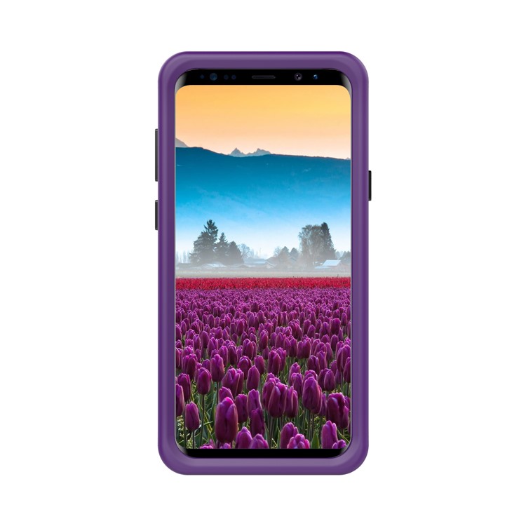 2-in-1 Heavy Duty PC + Silicone Drop-proof Phone Case for Samsung Galaxy S9+ SM-G965 - Dark Purple-4