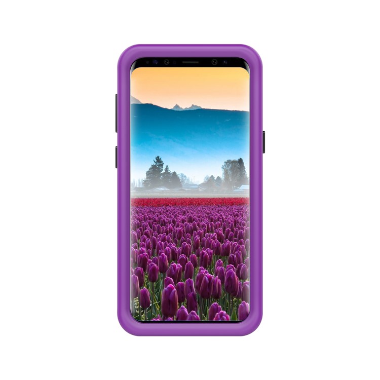 For Samsung Galaxy S9 G960 Heavy Duty 3-piece PC + Silicone Cell Phone Case - Dark Purple-4