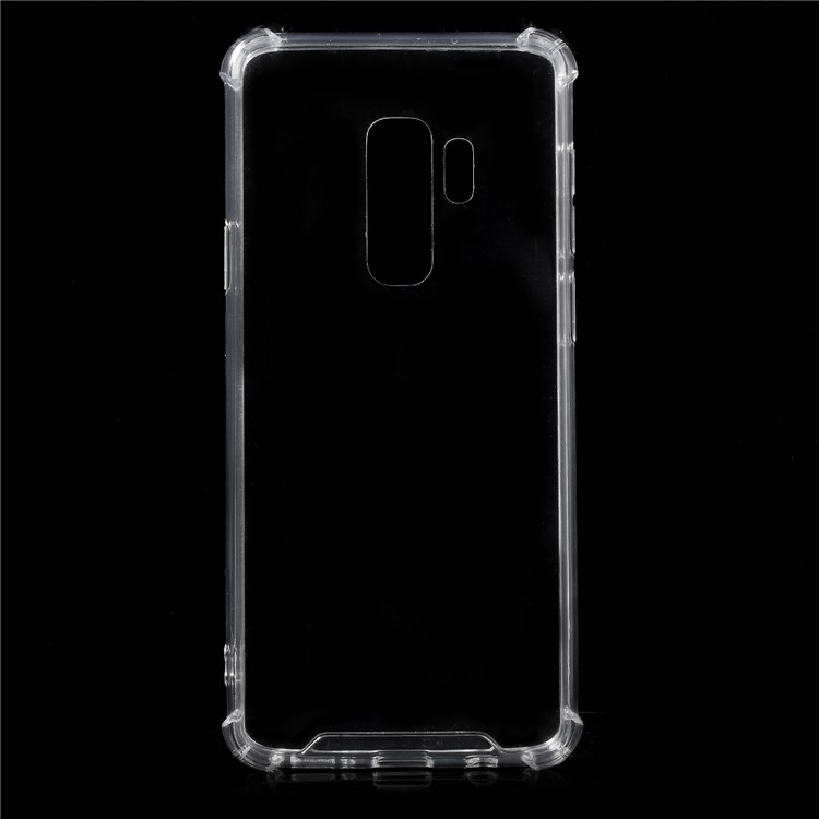 Crystal Clear Acrylic + Flexible TPU Hybrid Phone Case for Samsung Galaxy S9+ G965 - Transparent-1