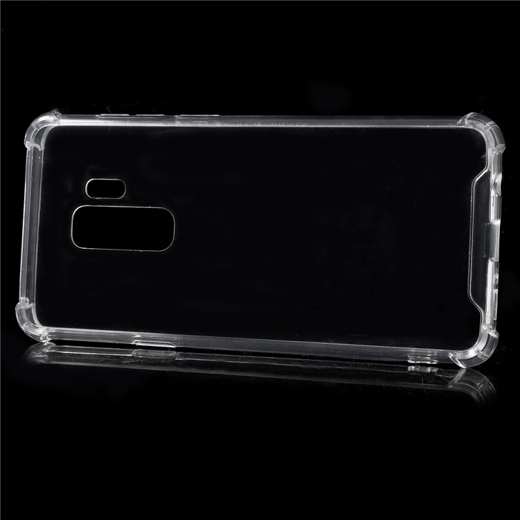 Acrylic Cristal Claro + Caso de TPU Flexible TPU Para Samsung Galaxy s9 + G965 - Transparente-2