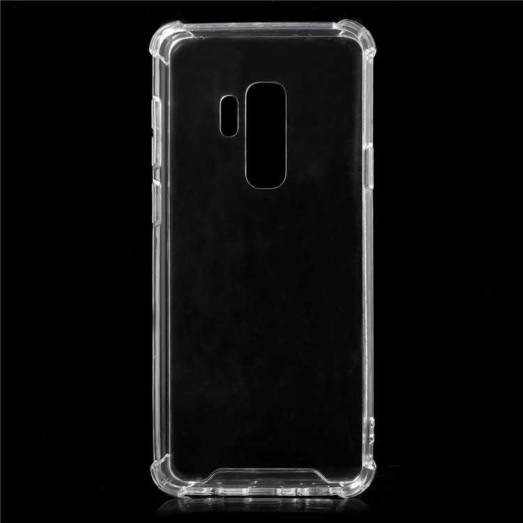 Acrylic Cristal Claro + Caso de TPU Flexible TPU Para Samsung Galaxy s9 + G965 - Transparente-4