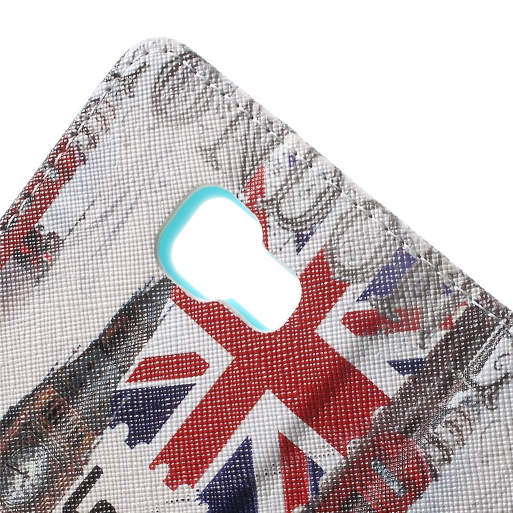 Wallet Leather Cover for Samsung Galaxy A3 SM-A310F (2016) - Big Ben & Double-decker Bus-7