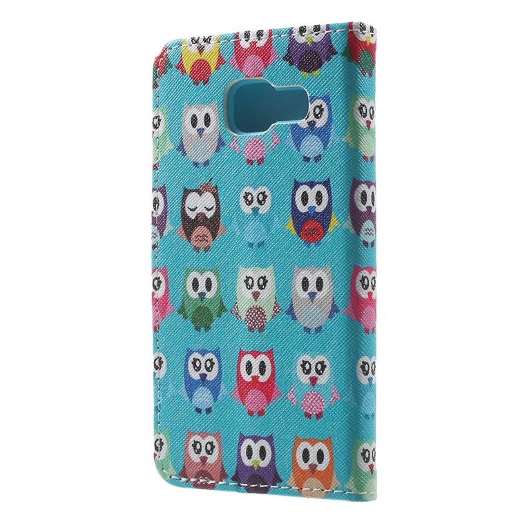 Wallet Leather Protective Case for Samsung Galaxy A3 SM-A310F (2016) - Multiple Owls-2