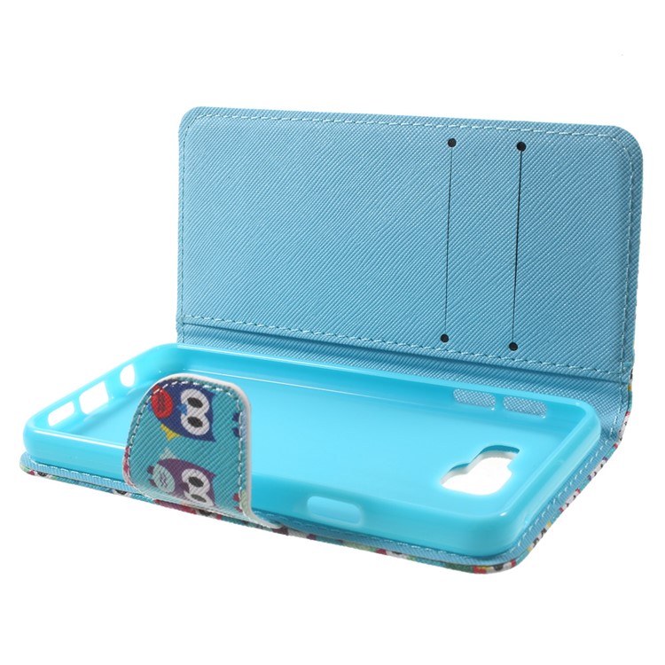 Wallet Leather Protective Case for Samsung Galaxy A3 SM-A310F (2016) - Multiple Owls-4